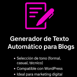 generador de texto para blogs y redes sociales